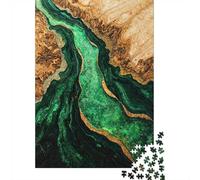 Puzzle 1000 pièces pour Adultes, Emerald River Wood Art