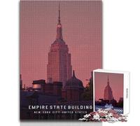 Puzzle 1000 pièces pour Adultes - Empire State Building - Jeu intellectuel - Une œuvre d'art - Jouet éducatif - Dimensions 50x75cm