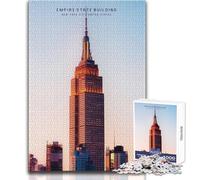 Puzzle 1000 pièces pour Adultes, Empire State Building, Magnifique Design, Jeu de Puzzle, Cadeau de décoration idéal, Dimensions 50x75cm