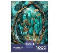 Puzzle 1000 Pièces pour Adultes Enchanted Crystal Cavern Puzzle Casse-tête Difficile, Idéal comme Cadeau pour Toute La Famille 52x38cm/1000pcs