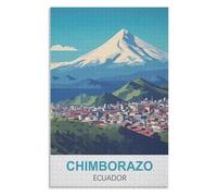 Puzzle 1000 Pièces pour Adultes ,Enfant Puzzle ,Jeu Éducatif pour Les Défis,Chimborazo Équateur,des Vacances pour Adolescents,Cadeau de Noël,75x50Cm,Wooden Puzzle,AA-1261