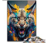 Puzzle 1000 pièces pour Adultes, Ensemble panoramique Lynx, Puzzle Moyen pour Adultes, pour Les fêtes, Jouet éducatif, Taille 26x38cm
