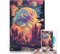 Puzzle 1000 pièces pour Adultes Espace coloré Difficile à réaliser mais Amusant et Humoristique Idées Cadeaux 52x38cm
