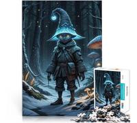 Puzzle 1000 pièces pour Adultes Esprit de la forêt avec Chapeau Lumineux Jeu Stimulant Renforcer l'amour Entre Les Couples 75x50cm