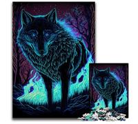Puzzle 1000 pièces pour Adultes, Esprit du Loup, Puzzle Difficile pour Adultes, idéal pour Les Amoureux, Cadeau Parfait pour Noël, Le Nouvel an, la Saint-Valentin, 50x75cm/19,68x29,52 Pouces
