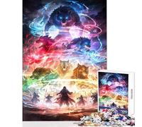 Puzzle 1000 pièces pour Adultes Esprits des Loups élémentaires Décoration intérieure Jouet Idée Cadeau Jeu éducatif Convient pour la décoration de Bureau Dimensions 50x75cm