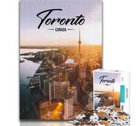 Puzzle 1000 pièces pour Adultes et Adolescents à Toronto, Aide Le Cerveau à exercer des Jouets addictifs pour cultiver la Patience, décoration Murale (75x50cm)