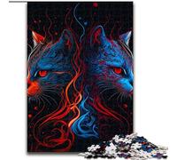 Puzzle 1000 pièces pour Adultes et Adolescents - Adorables Chats pour Toute la Famille (Taille 50x75cm)