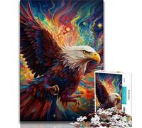 Puzzle 1000 pièces pour Adultes et Adolescents, Aigle coloré, défi d'intelligence cérébrale, Jouets addictifs pour la décoration de la Maison (Taille 75x50cm)