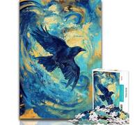 Puzzle 1000 pièces pour Adultes et Adolescents, Aigle du Ciel Nocturne, Jouets éducatifs et éducatifs pour la Famille, pour renforcer l'amour Entre Couples (38x26cm)