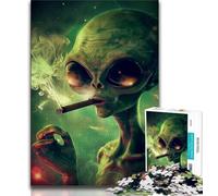 Puzzle 1000 pièces pour Adultes et Adolescents Alien Smoking Puzzle 1000 pièces Jeux éducatifs Classiques Belle décoration 75x50cm