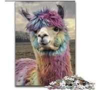 Puzzle 1000 pièces pour Adultes et Adolescents Alpaga coloré, Jouets éducatifs et éducatifs, Jeux familiaux, Anniversaires et Cadeaux Uniques (Taille 50x75cm)