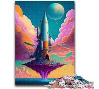 Puzzle 1000 pièces pour Adultes et Adolescents Amazing Rocket The Sea Aide Le Cerveau à exercer des Jouets addictifs pour cultiver la Patience Convient aux Couples 50x75cm