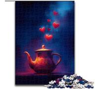 Puzzle 1000 pièces pour Adultes et Adolescents Amour de la cafetière, Analyse et logique Pièces entièrement emboîtables de Formes aléatoires À partir de 14 Ans (Taille 50x75cm)