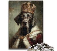 Puzzle 1000 pièces pour Adultes et Adolescents Animal Golden Retriever pour Les 14 Ans et Plus Jeux de Famille Jeu de Noël Cadeaux pour Femmes 50x75cm