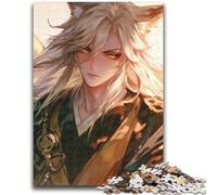 Puzzle 1000 pièces pour Adultes et Adolescents Animal Renard Homme, Jeu Familial Anti-Stress Défi Difficile Améliorer l'amour Entre Couples 26X38CM