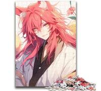 Puzzle 1000 pièces pour Adultes et Adolescents Animal Renard Homme, Jeu Familial Anti-Stress Défi Difficile Améliorer l'amour Entre Couples 50X75CM