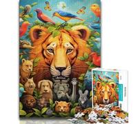Puzzle 1000 pièces pour Adultes et Adolescents, Animaux africains, intéressant pour réduire Le Stress et interagir avec Les Parents (Taille 38x26cm)
