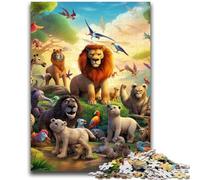 Puzzle 1000 pièces pour Adultes et Adolescents, Animaux africains, Puzzle Adulte, Anti-Stress, défi Difficile, Cadeaux du Père Noël Secret (50x75cm)