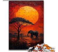 Puzzle 1000 pièces pour Adultes et Adolescents Animaux d'Afrique, Jouets éducatifs et éducatifs, Jeux familiaux, Anniversaires et Cadeaux Uniques (Taille 50x75cm)