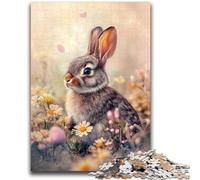 Puzzle 1000 pièces pour Adultes et Adolescents, Animaux, Lapins, Jouets éducatifs, Anti-Stress, idéal pour la décoration de Bureau, 38x26cm