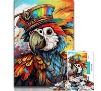 Puzzle 1000 pièces pour Adultes et Adolescents, Animaux, Oiseaux, perroquets, Puzzle pour Adolescents, Anti-Stress, Vacances à la Maison, Jouets de décoration pour la Maison (Taille 75x50cm)