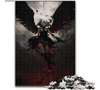 Puzzle 1000 pièces pour Adultes et Adolescents, Anime Demon Angel, Aide Le Cerveau à exercer des Jouets addictifs pour cultiver la Patience, décoration Parfaite (Taille 50x75cm)