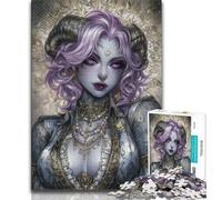 Puzzle 1000 pièces pour Adultes et Adolescents, Anime Demon Girl, défi d'intelligence cérébrale, Jouets addictifs, Cadeau d'anniversaire, décoration Murale 38x26cm