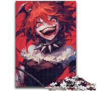 Puzzle 1000 pièces pour Adultes et Adolescents, Anime Demon Girl, pour Les Plus de 14 Ans, Jeu Impossible, Cadeau d'anniversaire de Noël, 50x75cm