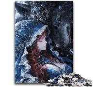 Puzzle 1000 pièces pour Adultes et Adolescents Anime Demon Girl Stress Relief Staycation Kill Time Wishlist avec Père Noël 26x38cm