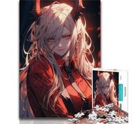 Puzzle 1000 pièces pour Adultes et Adolescents Anime Devil Boy 1000 pièces pour Adultes Anti-Stress Staycation Kill Time Wishlist avec Père Noël 26x38cm