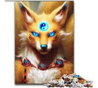 Puzzle 1000 pièces pour Adultes et Adolescents, Anime Fox God, Jeu Familial Anti-Stress, défi Difficile, renforce l'amour Entre Couples (Taille 50x75cm)