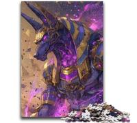 Puzzle 1000 pièces pour Adultes et Adolescents Anubis, Le Dieu égyptien, Puzzles pour Adolescents, Jeux éducatifs, décoration d'intérieur, décoration d'intérieur Unique et Cadeaux 38x26cm