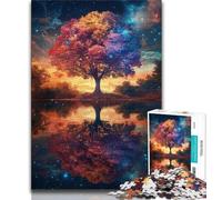 Puzzle 1000 pièces pour Adultes et Adolescents Arbre de Vie, Aide Le Cerveau à exercer des Jouets addictifs pour cultiver la Patience Décoration Parfaite 50x75cm