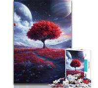 Puzzle 1000 pièces pour Adultes et Adolescents Arbre de Vie coloré, Jouets éducatifs et éducatifs pour la Famille, renforce l'amour Entre Les Couples (75x50cm)