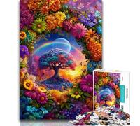Puzzle 1000 pièces pour Adultes et Adolescents Arbre de Vie, Difficile à réaliser mais Amusant et Humoristique, Cadeaux d'anniversaire et Cadeaux Uniques (38x26cm)