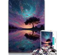 Puzzle 1000 pièces pour Adultes et Adolescents Arbre de Vie, Jeu Familial Anti-Stress, défi Difficile, adapté aux Couples (38x26cm)