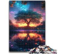 Puzzle 1000 pièces pour Adultes et Adolescents Arbre de Vie Jeu Stimulant Cadeaux pour Est idéal comme Cadeau pour Toute la Famille 26x38cm