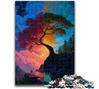 Puzzle 1000 pièces pour Adultes et Adolescents Arbre de Vie Jouet éducatif Anti-Stress Cadeaux du Père Noël Secret pour Les 14 Ans 26x38cm