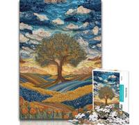 Puzzle 1000 pièces pour Adultes et Adolescents Arbre de Vie, Jouets éducatifs et éducatifs pour la Famille, pour renforcer l'amour Entre Couples (75x50cm)