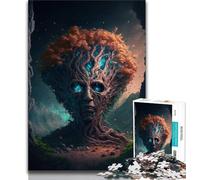 Puzzle 1000 pièces pour Adultes et Adolescents Arbre Magique Puzzle 1000 pièces Jeu de Quiz Décoration Murale Cadeaux d'anniversaire et de Noël Uniques 75x50cm
