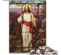 Puzzle 1000 pièces pour Adultes et Adolescents, Art de Jésus, Jeu Familial Anti-Stress, défi Difficile, renforce l'amour Entre Couples (Taille 50x75cm)