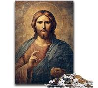 Puzzle 1000 pièces pour Adultes et Adolescents, Art de Jésus, Jeux éducatifs, décoration d'intérieur, Cadeau d'anniversaire, Art Mural (26x38cm)
