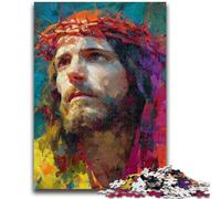 Puzzle 1000 pièces pour Adultes et Adolescents Art de Jésus pour Les 14 Ans et Plus Jeux de Famille Jeu de Noël Cadeaux pour Femmes 26x38cm