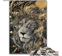 Puzzle 1000 pièces pour Adultes et Adolescents, Art du Lion, Jouet éléphant, Jeu intellectuel, Cadeau d'anniversaire, décoration Murale pour Les 14 Ans et Plus (Taille 26x38cm)