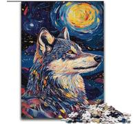 Puzzle 1000 pièces pour Adultes et Adolescents, Art du Loup, Jouets et Jeux éducatifs pour Adultes et Adolescents (Taille 50x75cm)