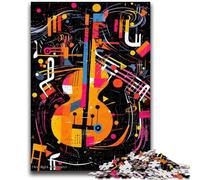 Puzzle 1000 pièces pour Adultes et Adolescents, Art du Violon coloré, Jeux éducatifs, décoration d'intérieur, idéal comme Cadeau pour Toute la Famille, 38x26cm