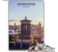 Puzzle 1000 pièces pour Adultes et Adolescents Art du Voyage à Édimbourg Aide Le Cerveau à exercer des Jouets addictifs pour cultiver la Patience Interaction Parent-Enfant (38x52cm) 1000pcs