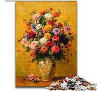 Puzzle 1000 pièces pour Adultes et Adolescents, Art Floral, Anti-Stress, défi Difficile, Cadeaux du Père Noël Secret (Taille 50x75cm)