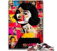 Puzzle 1000 pièces pour Adultes et Adolescents Art Graffiti Aide Le Cerveau à exercer Jouets addictifs pour cultiver la Patience Décoration Murale 26x38cm
